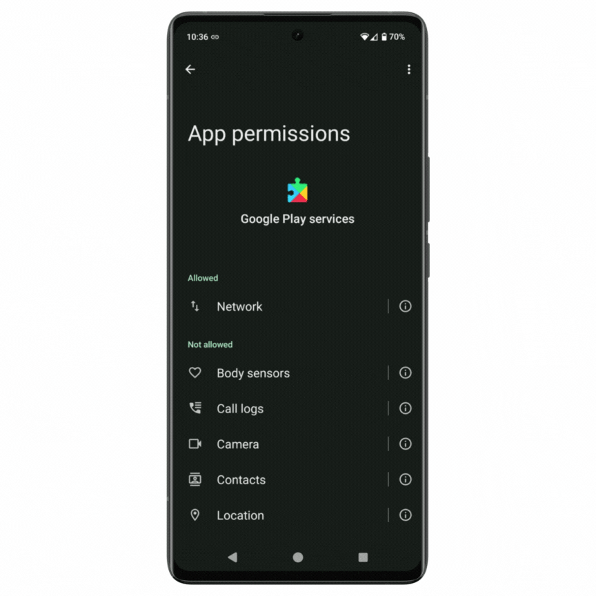 Google Play Store App Permissions