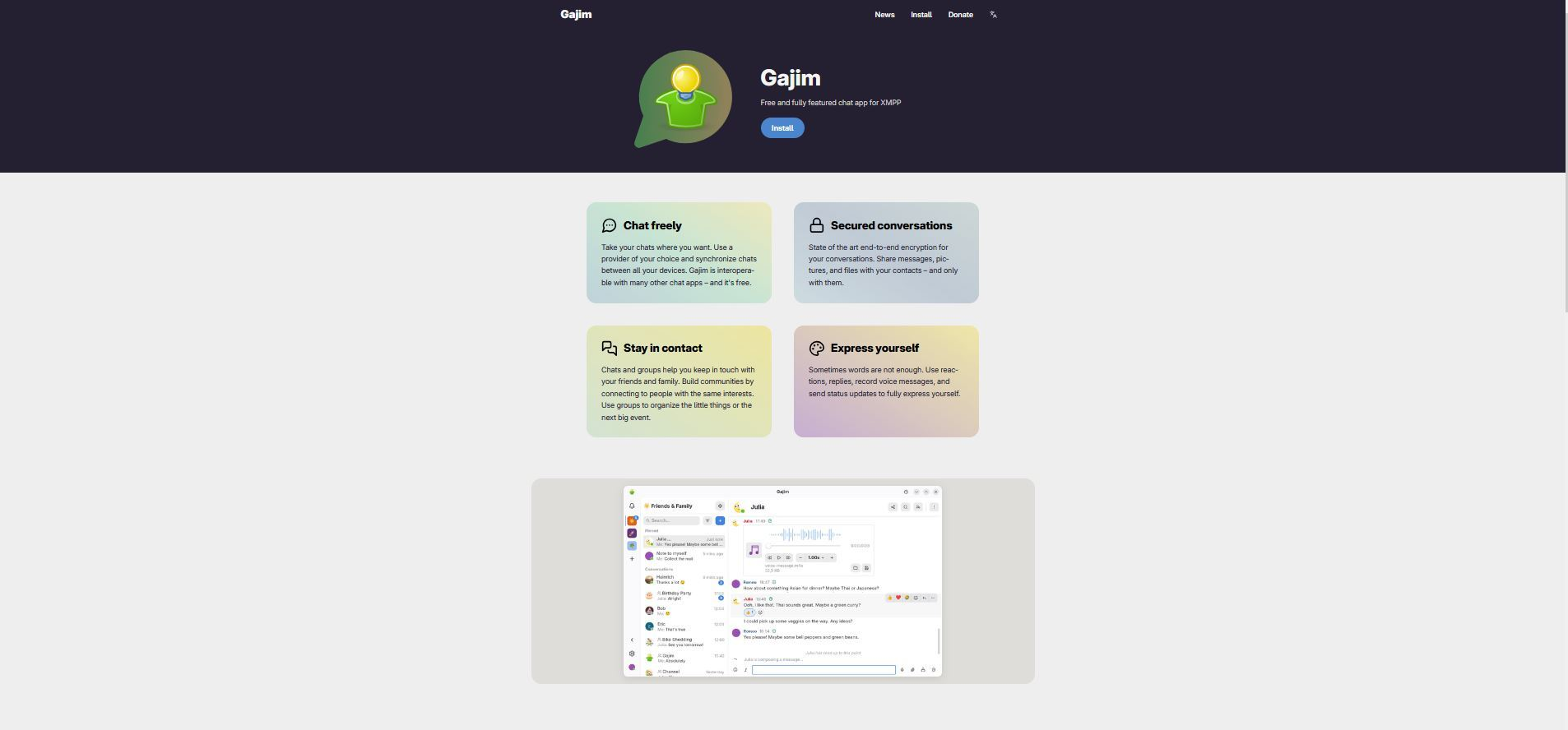 Как да инсталирате Gajim и да започнете с XMPP под Linux