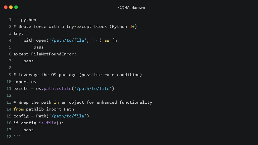 Python Snippet